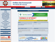 Tablet Screenshot of farmacistivenezia.it